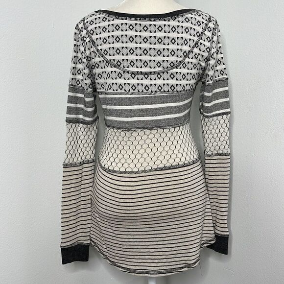 Scrapbook geometrical print sweater.  Size Small.  Made in the USA. Anthropology - Picture 3 of 5